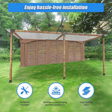 NNEDSZ Roof Pergola Gazebo Shed Matte Black Steel Brackets DIY Kits