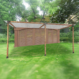 NNEDSZ Roof Pergola Gazebo Shed Matte Black Steel Brackets DIY Kits