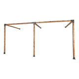 NNEDSZ Roof Pergola Gazebo Shed Matte Black Steel Brackets DIY Kits