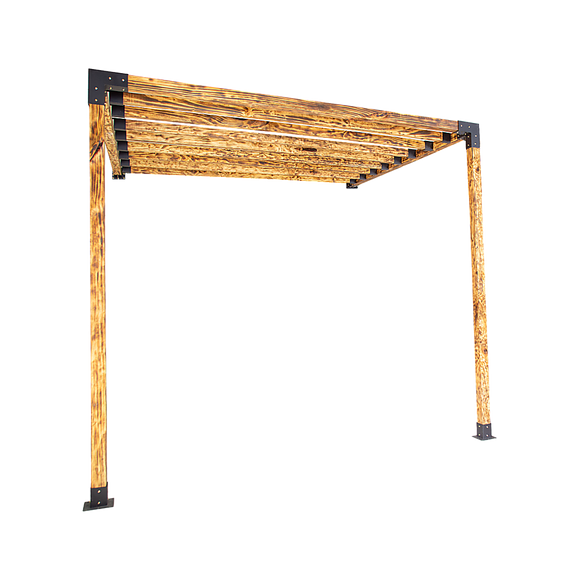 NNEDSZ Roof Pergola Gazebo Shed Matte Black Steel Brackets DIY Kits
