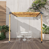 NNEDSZ Roof Pergola Gazebo Shed Matte Black Steel Brackets DIY Kits