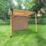 NNEDSZ Roof Pergola Gazebo Shed Matte Black Steel Brackets DIY Kits