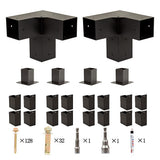 NNEDSZ Roof Pergola Gazebo Shed Matte Black Steel Brackets DIY Kits