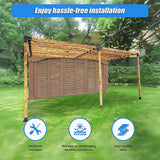 NNEDSZ Roof Pergola Gazebo Shed Matte Black Steel Brackets DIY Kits