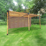 NNEDSZ Roof Pergola Gazebo Shed Matte Black Steel Brackets DIY Kits