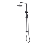 NNEDSZ WELS 8" Rain Shower Head Set Rounded Dual Heads Faucet High Pressure Hand Held