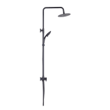 NNEDSZ WELS 8" Rain Shower Head Set Rounded Dual Heads Faucet High Pressure Hand Held