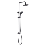NNEDSZ WELS 8" Rain Shower Head Set Rounded Dual Heads Faucet High Pressure Hand Held