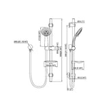 NNEDSZ Hand Held Shower Rail Soap Dish Bathroom Set