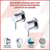 NNEDSZ Bathroom Shower Bath Hot and Cold Mixer WATERMARK Certified in Chrome