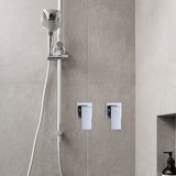NNEDSZ Bathroom Shower Bath Hot and Cold Square Mixer WATERMARK Certified in Chrome