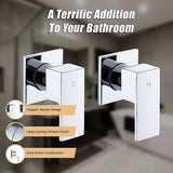 NNEDSZ Bathroom Shower Bath Hot and Cold Square Mixer WATERMARK Certified in Chrome