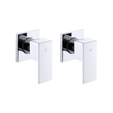 NNEDSZ Bathroom Shower Bath Hot and Cold Square Mixer WATERMARK Certified in Chrome