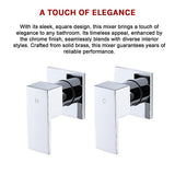 NNEDSZ Bathroom Shower Bath Hot and Cold Square Mixer WATERMARK Certified in Chrome