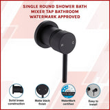 NNEDSZ Single Round Shower Bath Mixer Tap Bathroom WATERMARK Approved