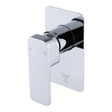 NNEDSZ Single Square Shower Bath Mixer Tap Bathroom WATERMARK Approved in Chrome