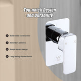 NNEDSZ Single Square Shower Bath Mixer Tap Bathroom WATERMARK Approved in Chrome