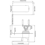 NNEDSZ Single Square Shower Bath Mixer Tap Bathroom WATERMARK Approved in Black