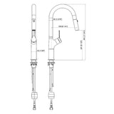 NNEDSZ Kitchen Laundry Bathroom Basin Sink Pull Out Mixer Tap Faucet in Chrome