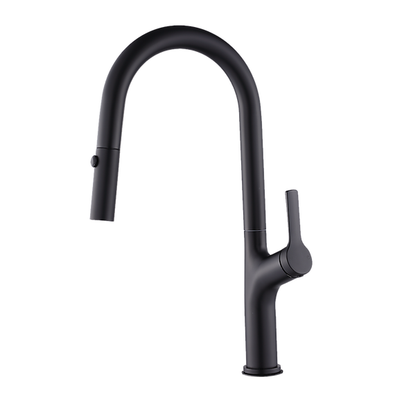 NNEDSZ Kitchen Laundry Bathroom Basin Sink Pull Out Mixer Tap Faucet in Black