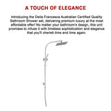 NNEDSZ WELS 10" Rain Shower Head Set Square Dual Heads High Pressure with Handheld in Chrome