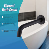 NNEDSZ 220mm Bath Spout in Matte Black Finish
