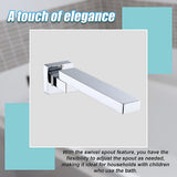 NNEDSZ Bath In Wall Swivel Spout in Polished Chrome Finish