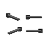 NNEDSZ Bath In Wall Swivel Spout in Matte Black