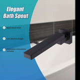 NNEDSZ Bath In Wall Swivel Spout in Matte Black