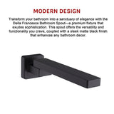 NNEDSZ Bath In Wall Swivel Spout in Matte Black