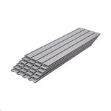 NNEDSZ Slatwall Storage Pack of 6 Grey PVC Panels - Retail Display Garage Storage + Hooks