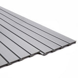 NNEDSZ Slatwall Storage Pack of 6 Grey PVC Panels - Retail Display Garage Storage + Hooks