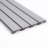 NNEDSZ Slatwall Storage Pack of 6 Grey PVC Panels - Retail Display Garage Storage + Hooks