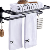 NNEDSZ Towel Rack Folding Holder with Hook Accessories Wall Hanger Aluminium Bar Shelf