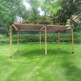 NNEDSZ Roof Pergola Gazebo Shed Matte Black Steel Brackets and Black Screen DIY Kits