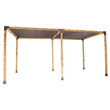 NNEDSZ Roof Pergola Gazebo Shed Matte Black Steel Brackets and Black Screen DIY Kits