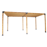 NNEDSZ Roof Pergola Gazebo Shed Matte Black Steel Brackets and Coffee Screen DIY Kits