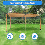 NNEDSZ Roof Pergola Gazebo Shed Matte Black Steel Brackets and Coffee Screen DIY Kits