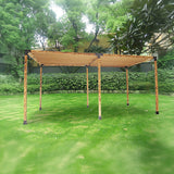 NNEDSZ Roof Pergola Gazebo Shed Matte Black Steel Brackets and Coffee Screen DIY Kits