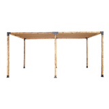 NNEDSZ Roof Pergola Gazebo Shed Matte Black Steel Brackets and Coffee Screen DIY Kits