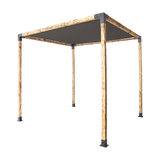 NNEDSZ Roof Pergola Gazebo Shed Matte Black Steel Brackets and Black Screen DIY Kits