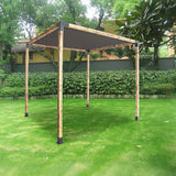 NNEDSZ Roof Pergola Gazebo Shed Matte Black Steel Brackets and Black Screen DIY Kits