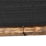 NNEDSZ Roof Pergola Gazebo Shed Matte Black Steel Brackets and Black Screen DIY Kits