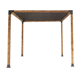 NNEDSZ Roof Pergola Gazebo Shed Matte Black Steel Brackets and Black Screen DIY Kits