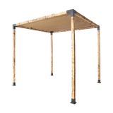NNEDSZ Roof Pergola Gazebo Shed Matte Black Steel Brackets and Coffee Screen DIY Kits