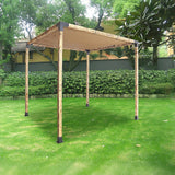 NNEDSZ Roof Pergola Gazebo Shed Matte Black Steel Brackets and Coffee Screen DIY Kits
