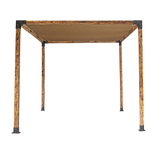 NNEDSZ Roof Pergola Gazebo Shed Matte Black Steel Brackets and Coffee Screen DIY Kits