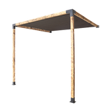 NNEDSZ Roof Pergola Gazebo Shed Matte Black Steel Brackets and Black Screen DIY Kits