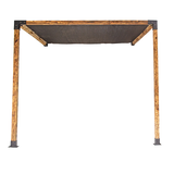 NNEDSZ Roof Pergola Gazebo Shed Matte Black Steel Brackets and Black Screen DIY Kits