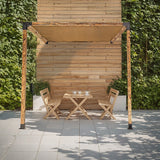 NNEDSZ Roof Pergola Gazebo Shed Matte Black Steel Brackets and Coffee Screen DIY Kits